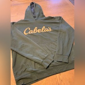 Cabela’s hoodie - men’s large - forest green